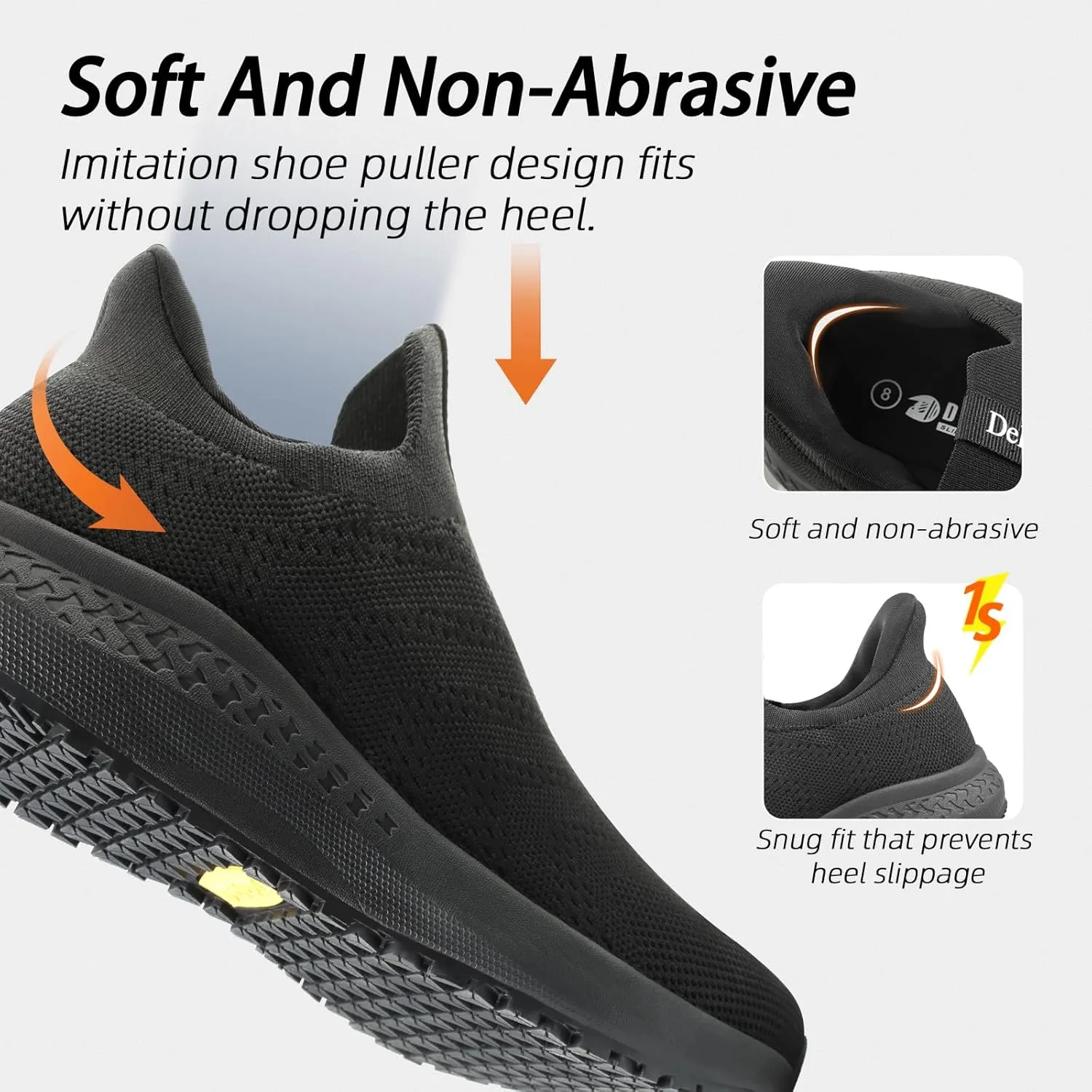 Non Slip Work Shoes for Men Food Service Slip On Chef Kitchen Shoes Waterproof Work Shoes Restaurant Slip Resistant Hospital Walking Sneakers Air Cushion Breathable Lightweight