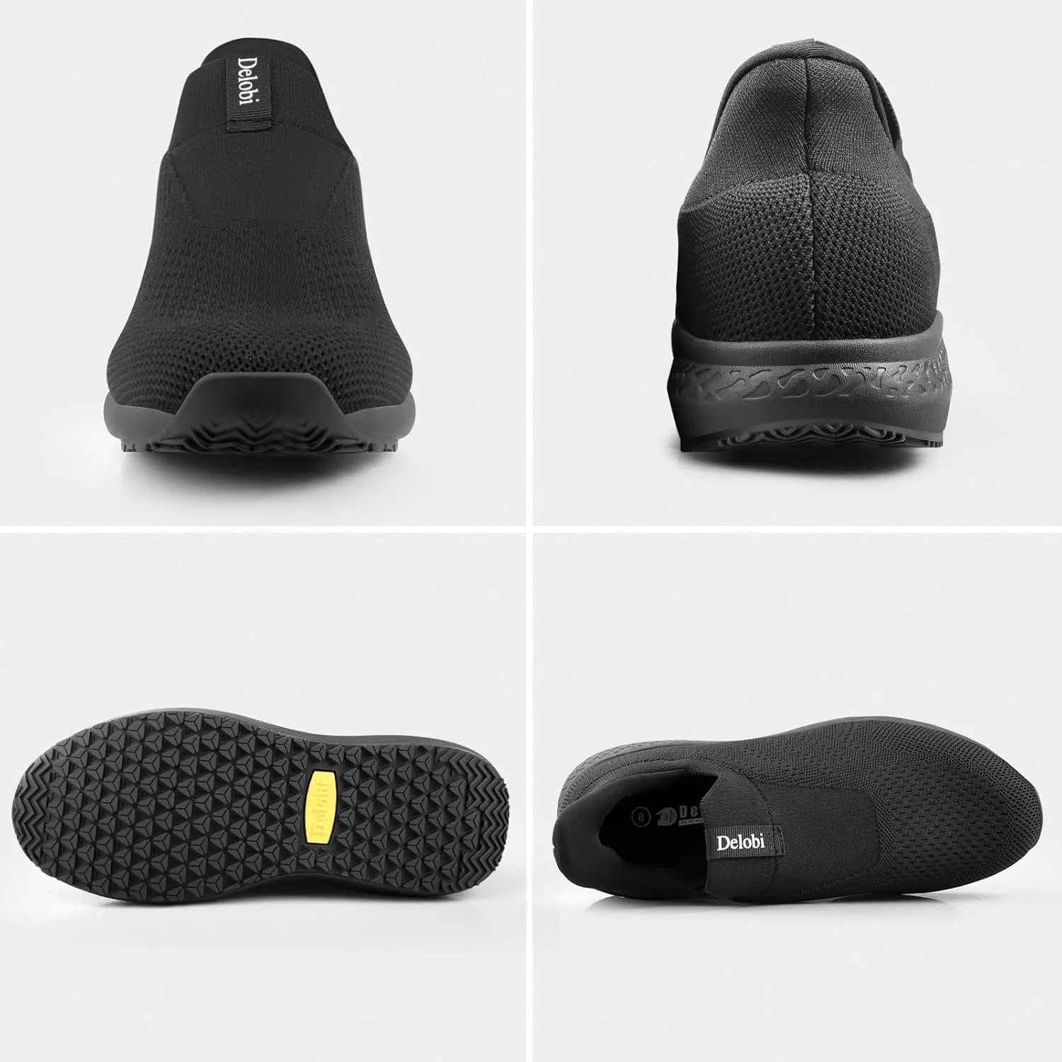 Non Slip Work Shoes for Men Food Service Slip On Chef Kitchen Shoes Waterproof Work Shoes Restaurant Slip Resistant Hospital Walking Sneakers Air Cushion Breathable Lightweight