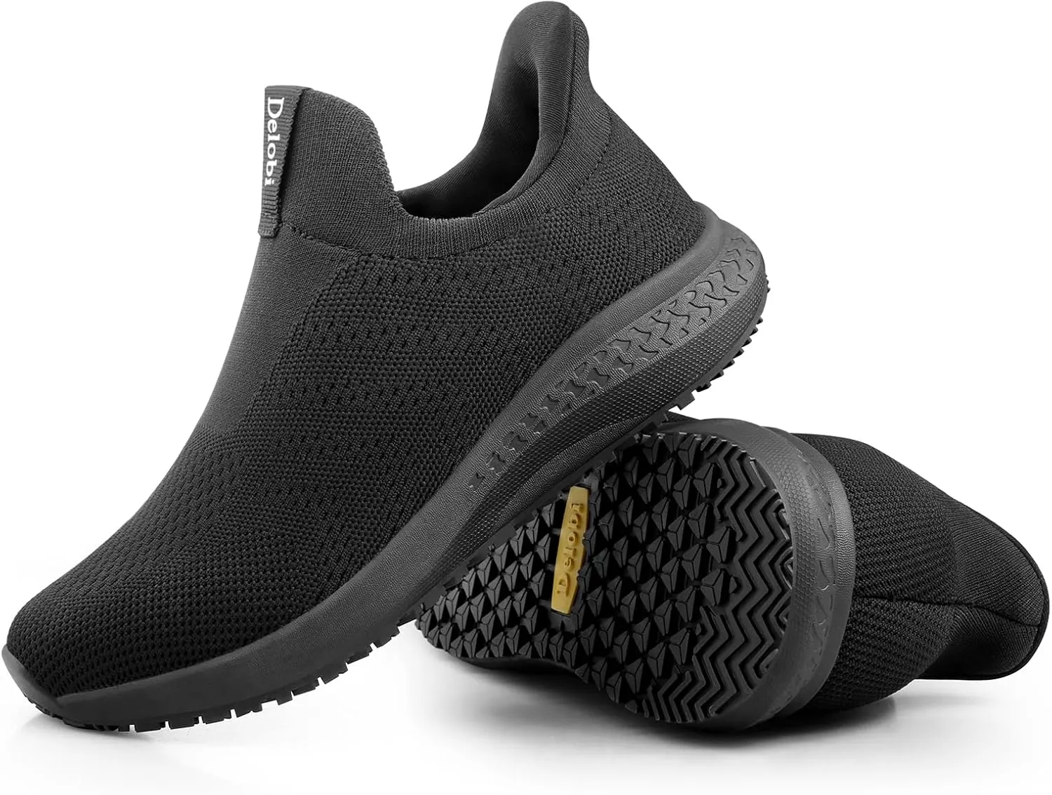 Non Slip Work Shoes for Men Food Service Slip On Chef Kitchen Shoes Waterproof Work Shoes Restaurant Slip Resistant Hospital Walking Sneakers Air Cushion Breathable Lightweight