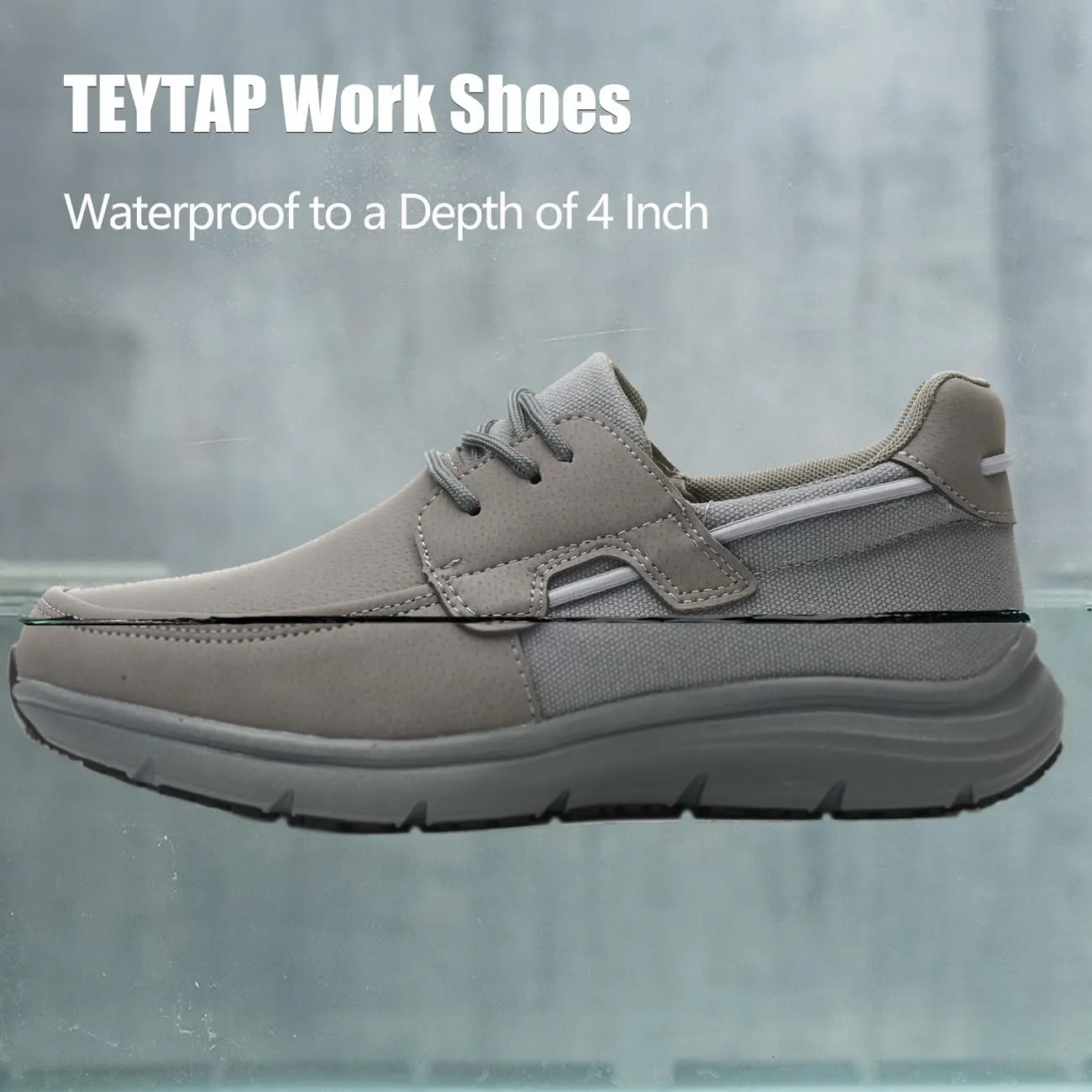Non Slip Work Shoes for Men Women Waterproof Kitchen Chef Slip Resistant Shoes Casual Lightweight Slip on Walking Sneakers