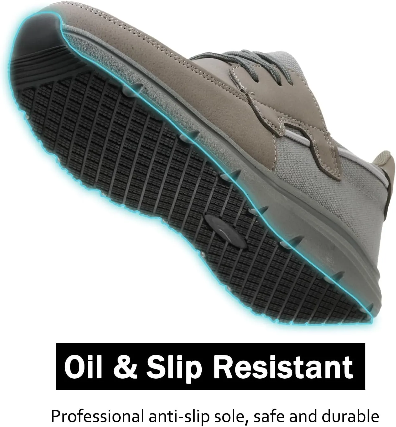 Non Slip Work Shoes for Men Women Waterproof Kitchen Chef Slip Resistant Shoes Casual Lightweight Slip on Walking Sneakers