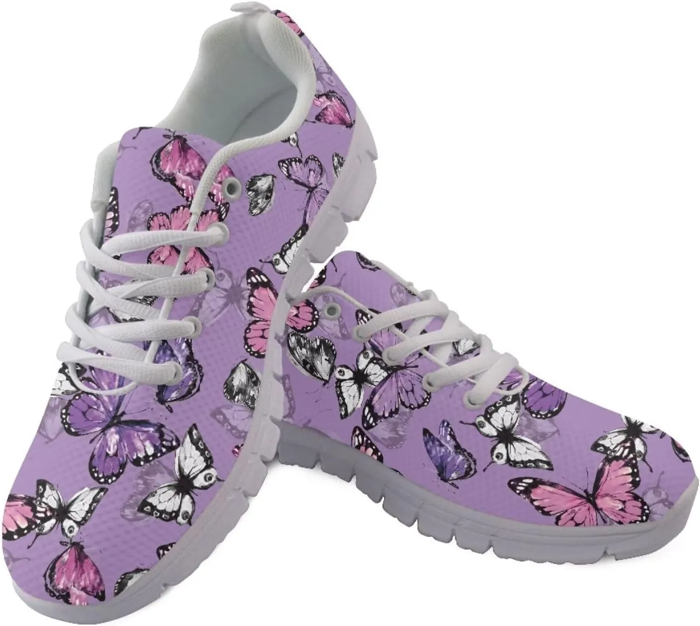 Novelty Walking Shoe Plus Size Lace Up Shoes for Women Daily Lightweight Outdoor Sneaker Soft Womens Tennis Sneakers