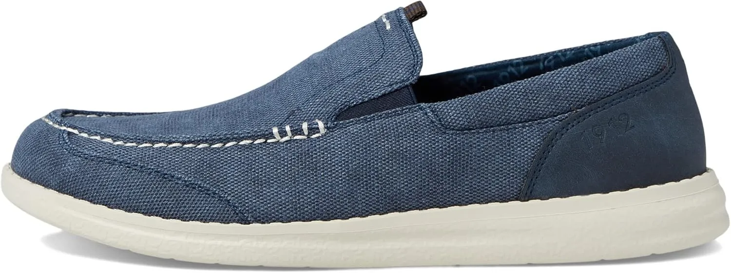 Nunn Bush Men's Brewski Canvas Moccasin Toe Slip-on Comfortable & Lightweight Loafer