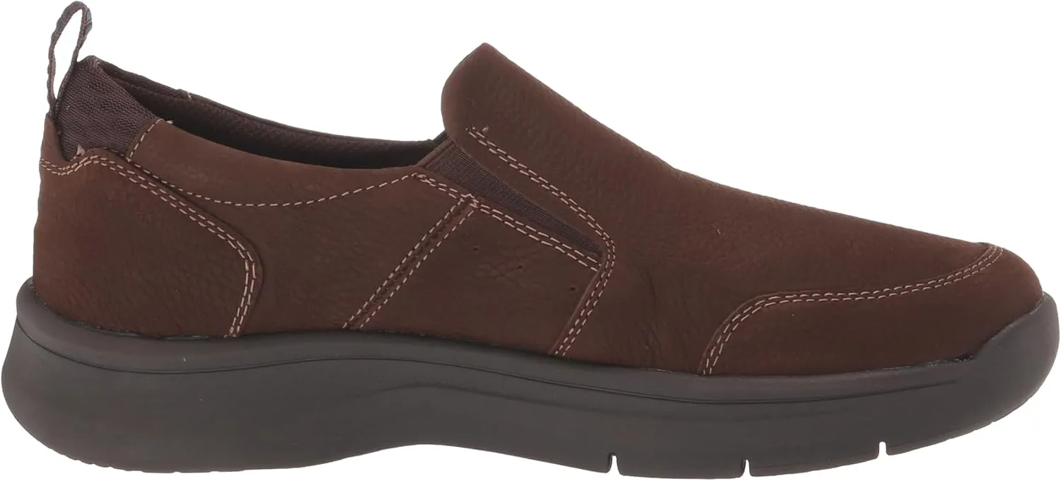 Nunn Bush Men's Mac Moccasin Toe Slip-on Lightweight Comfortable Leather Walking Shoe Loafer