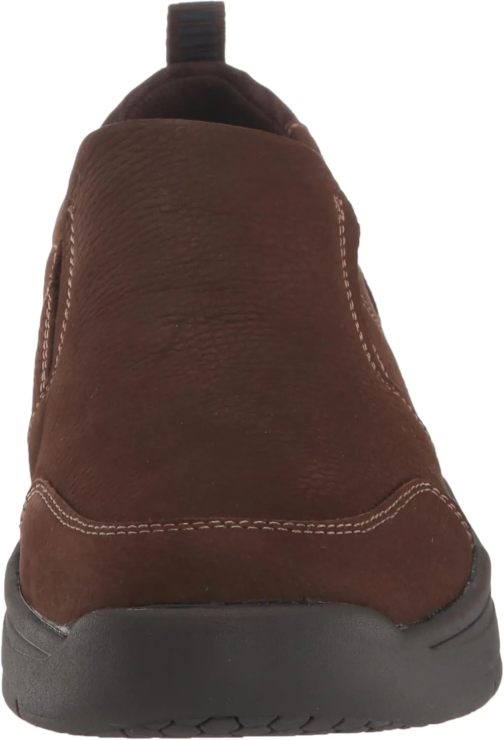 Nunn Bush Men's Mac Moccasin Toe Slip-on Lightweight Comfortable Leather Walking Shoe Loafer