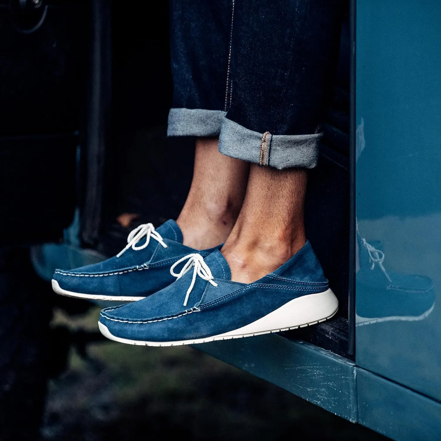 OLUKAI Ka'a Driver Men's Loafers, Italian Suede Shoes, Premium Material & Contemporary Look, Comfortable Fit & All-Day Support
