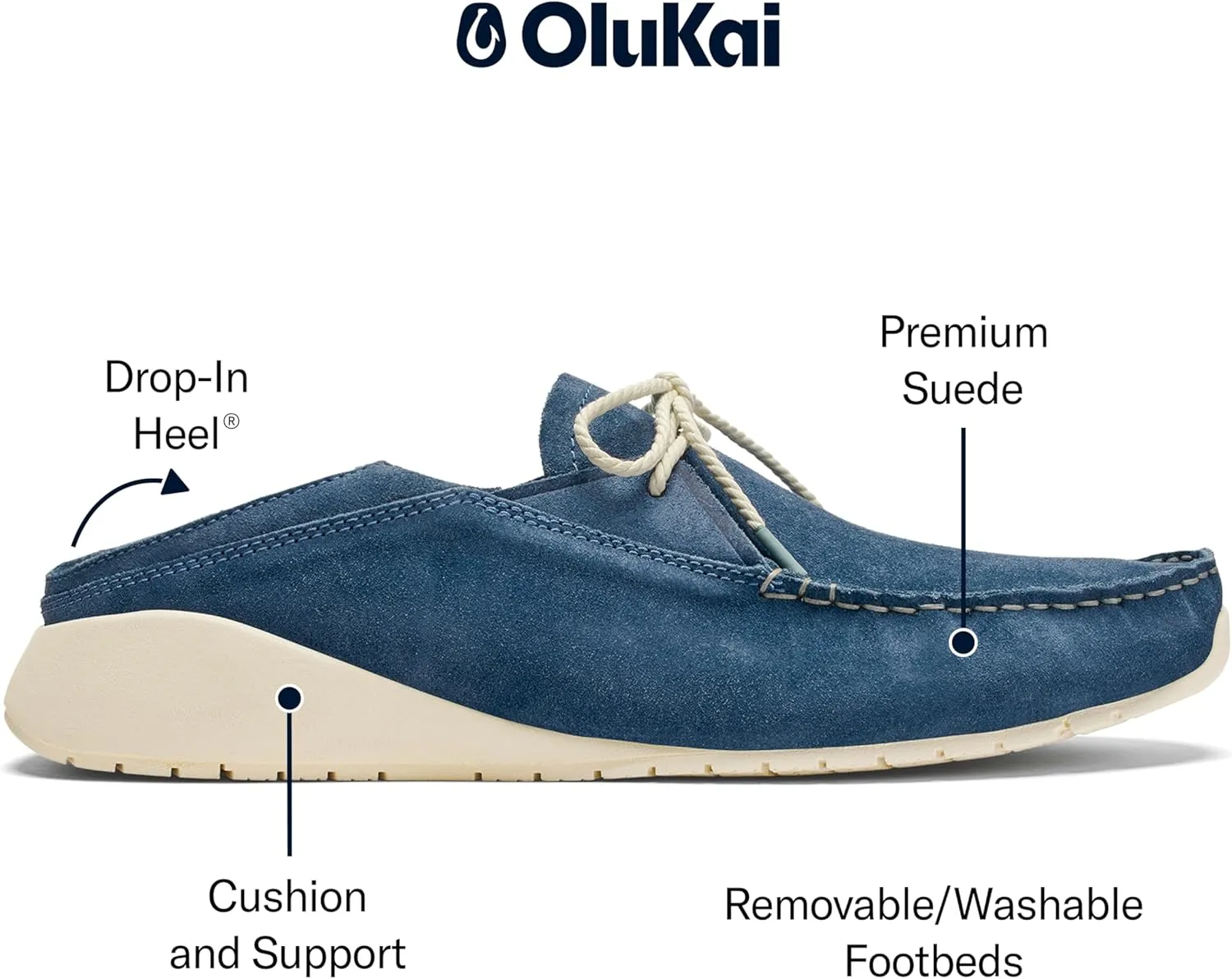 OLUKAI Ka'a Driver Men's Loafers, Italian Suede Shoes, Premium Material & Contemporary Look, Comfortable Fit & All-Day Support