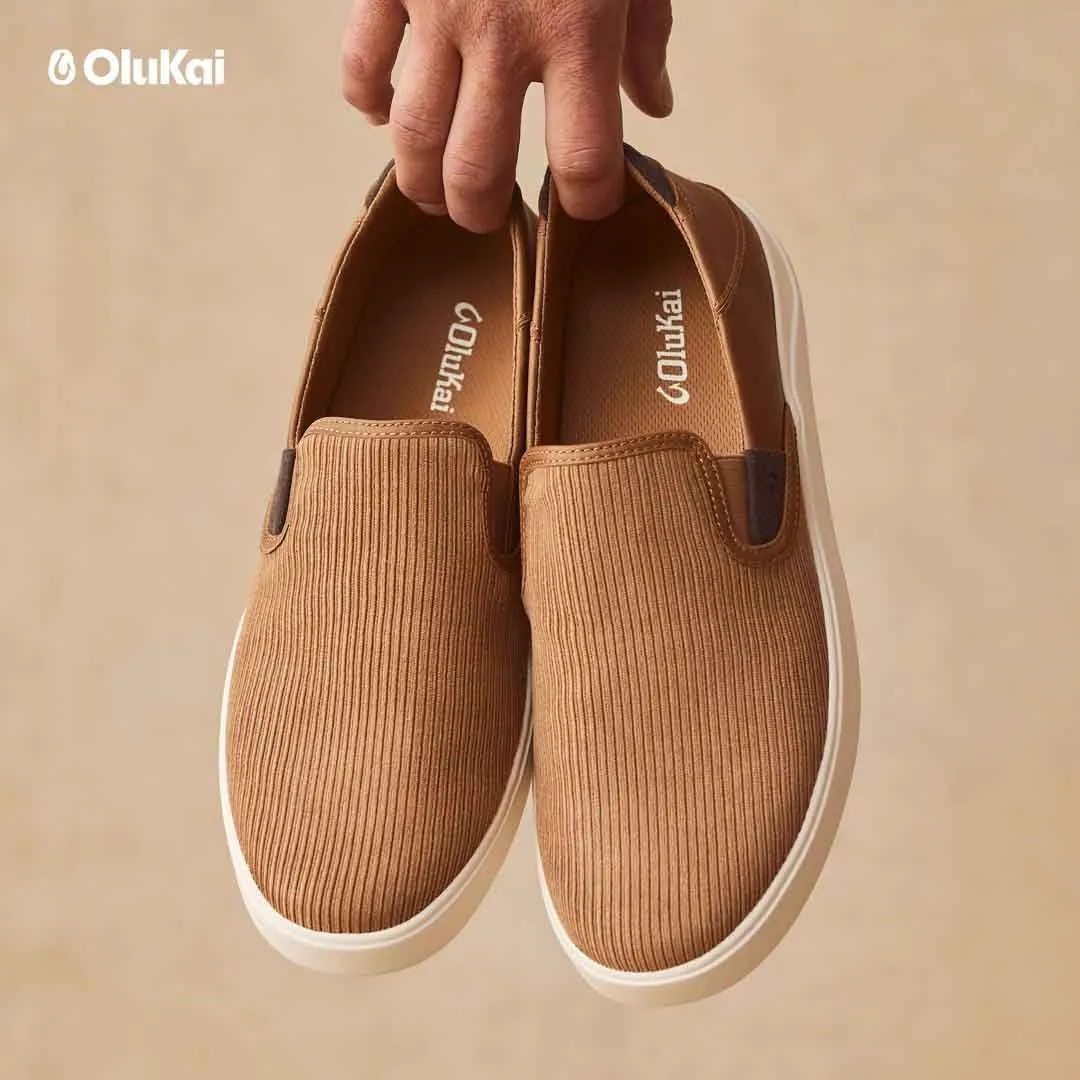 OLUKAI Lae'ahi Kapa Men's Slip On Sneakers, Lightweight & Breathable All-Weather Shoes, Drop-in Heel & Comfort Fit