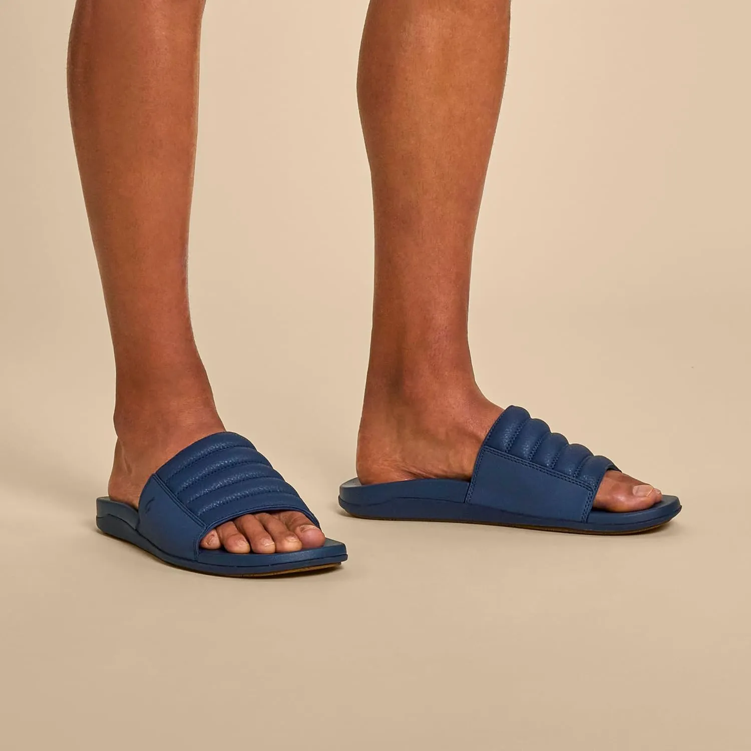 OLUKAI Maha 'Olu Men's Slide Sandal, Water-Friendly Shoe, All-Day Wear & Ultra-Soft Comfort Fit