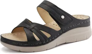 Ortho rest Women Orthotic Slides Comfortable Orthopedic Sandals Walking Sandals with Arch Support