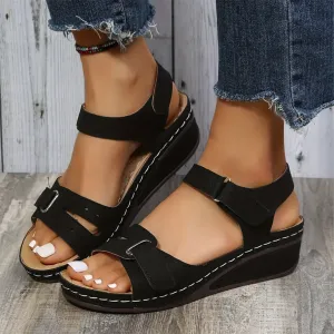 ORTHOPEDIC ANKLE STRAP WEDGE SPORT SANDALS