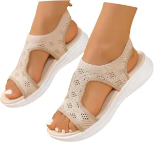Orthopedic Sandals for Women, Breathable Mesh Slide Sandals with Arch Support Comfortable Beach Sandal