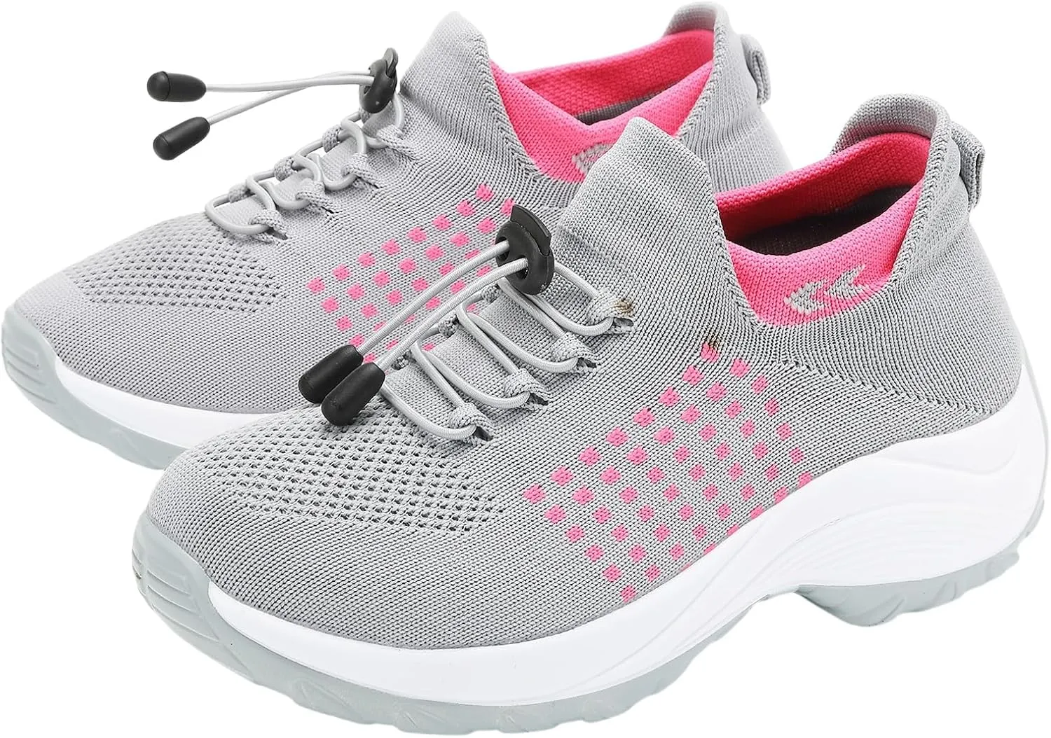 Orthopedic Shoes for Women Plantar Fasciitis,Breathable Walking Sneakers for Women,Slip on Trainers with Arch Support,Womens Air Cushion Sneakers Ortho Stretch Cushion Shoes
