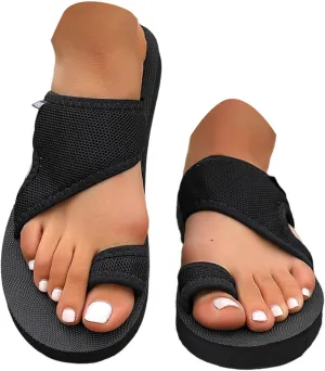 Orthopedic Slides Sandals for Women Beach Breathable Comfortable Mesh Hollow Slide Sandals Non Slip Mesh Flats Sandal