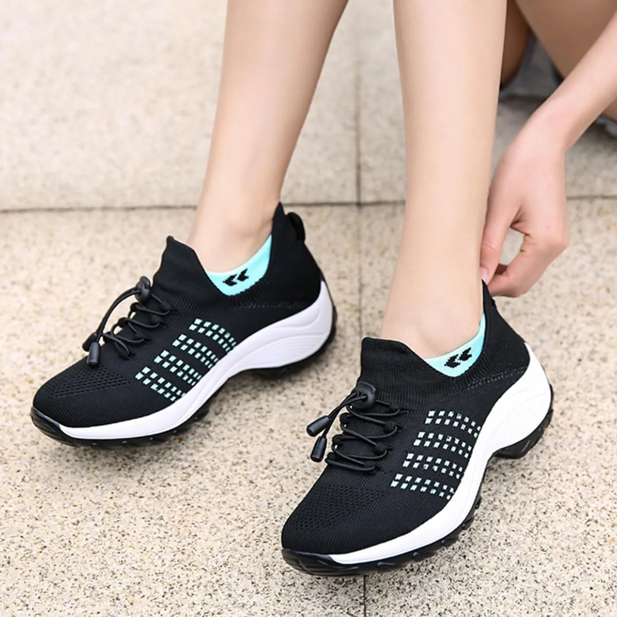 Orthopedic Sneakers for Women Breathable Slip on Trainers Women's Comfortable Casual Athletic Walking Shoes