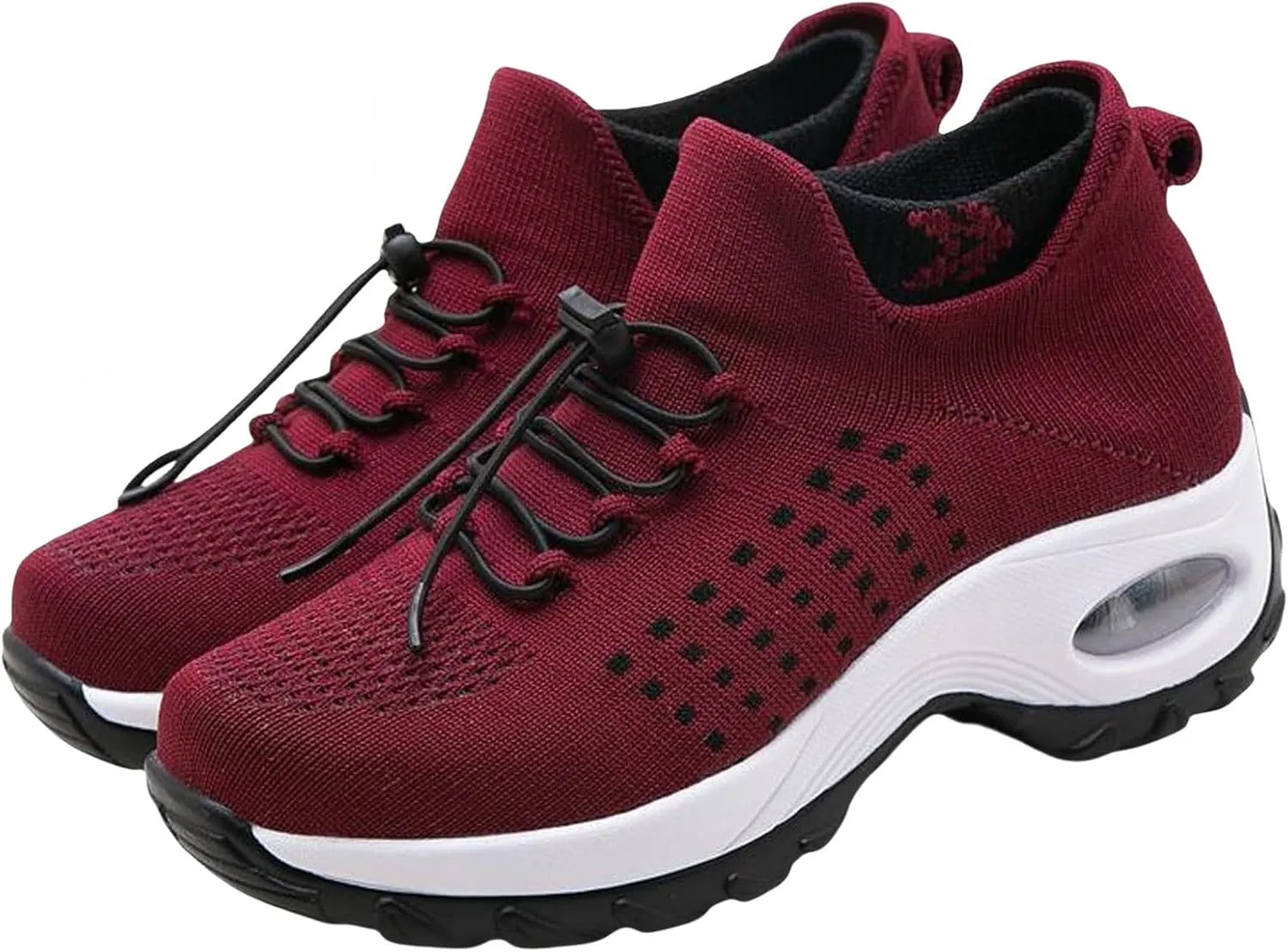 Orthopedic Sneakers for Women Plantar Fasciitis Women Walking Shoes Sock Sneakers Casual Knit Mesh Slip On Sock Sneaker Comfort Air Cushion Athletic Shoes