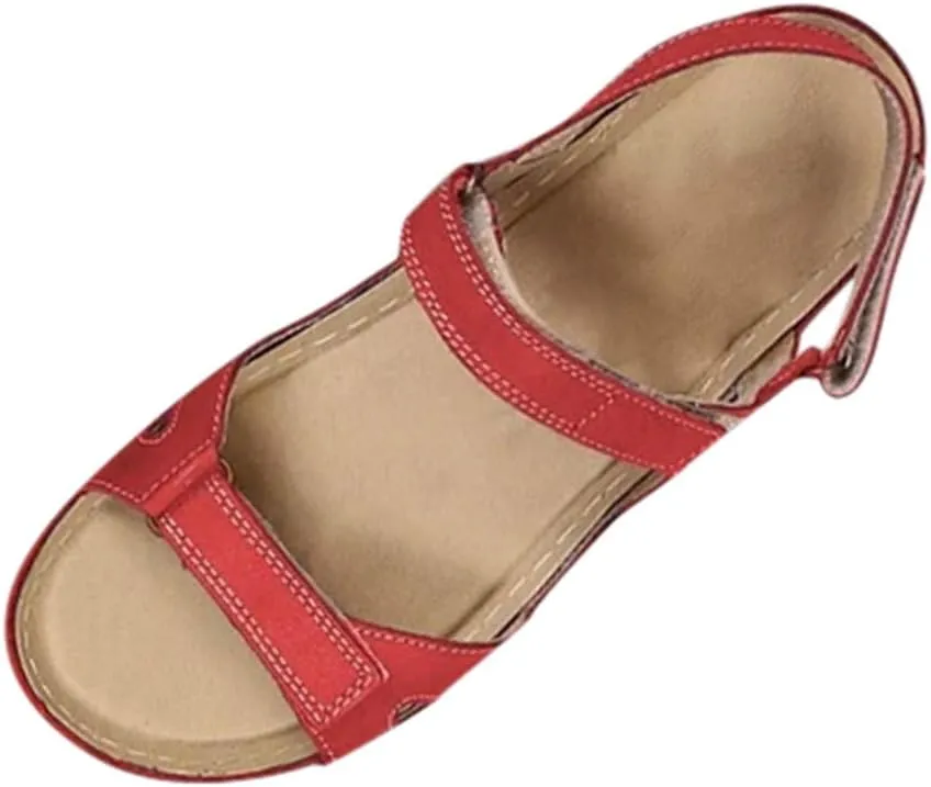 Orthotic Sandals for Women Wide Width Flip Flops Beach Wedge Sandal Comfortable Cute Arch Support Wedge Shoes for Woman Comfortable Platform Dressy Orthopedic Shoe