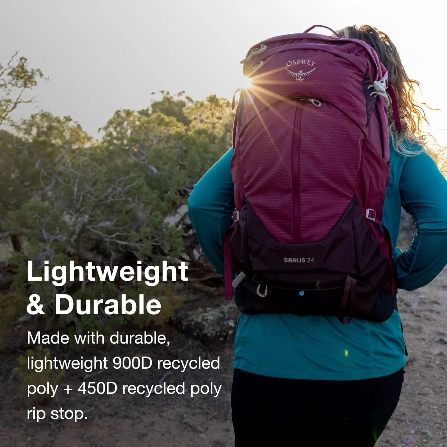 Osprey Sirrus 24L Women's Hiking Backpack, Tunnel Vision Grey