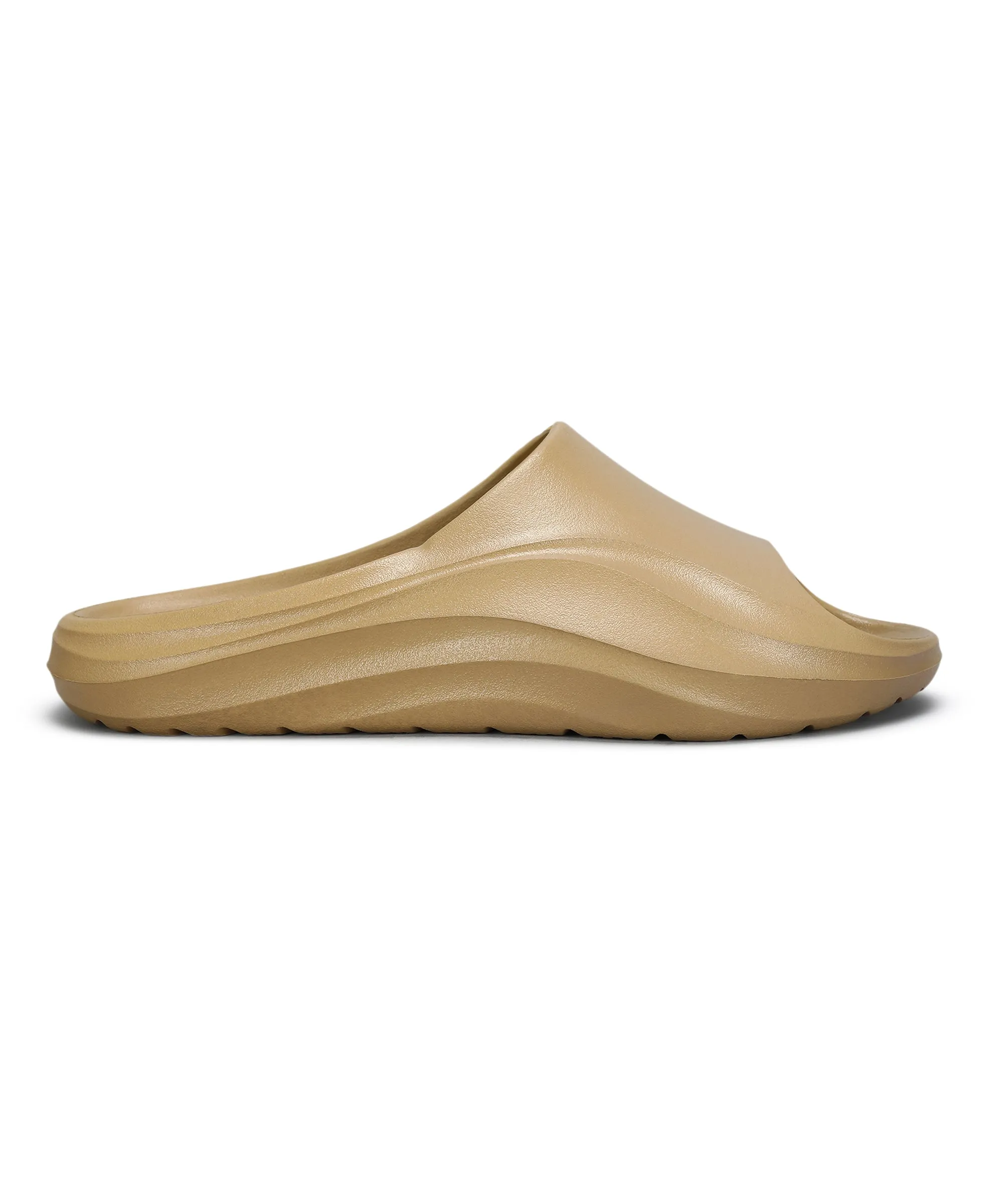 Paragon EVK10926G Men's Waterproof Beige Sliders with Comfortable Sole