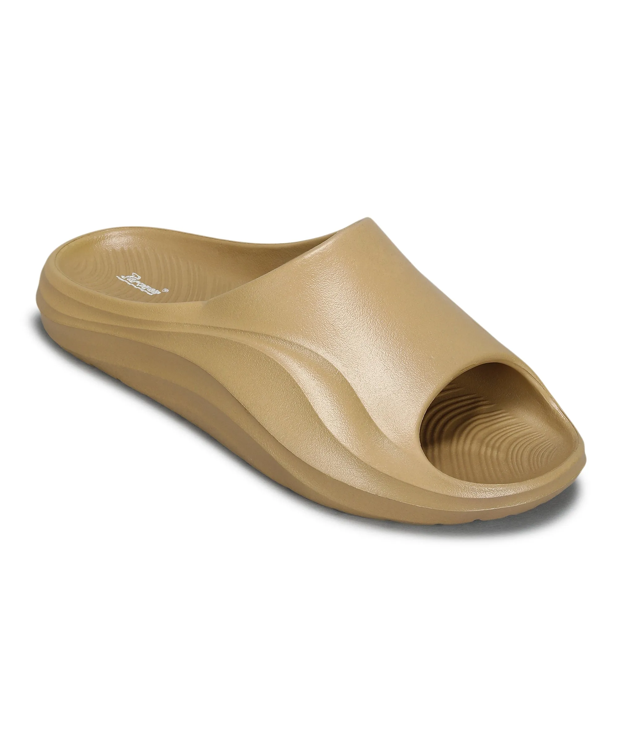 Paragon EVK10926G Men's Waterproof Beige Sliders with Comfortable Sole