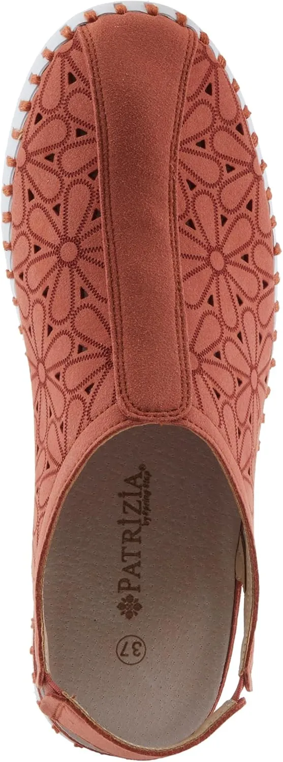 PATRIZIA Women's UNOR Slip-On Closed-Toe Slingback Shoes - Comfortable Microsuede Upper, Removable Leather Insole, 1-Inch Heel