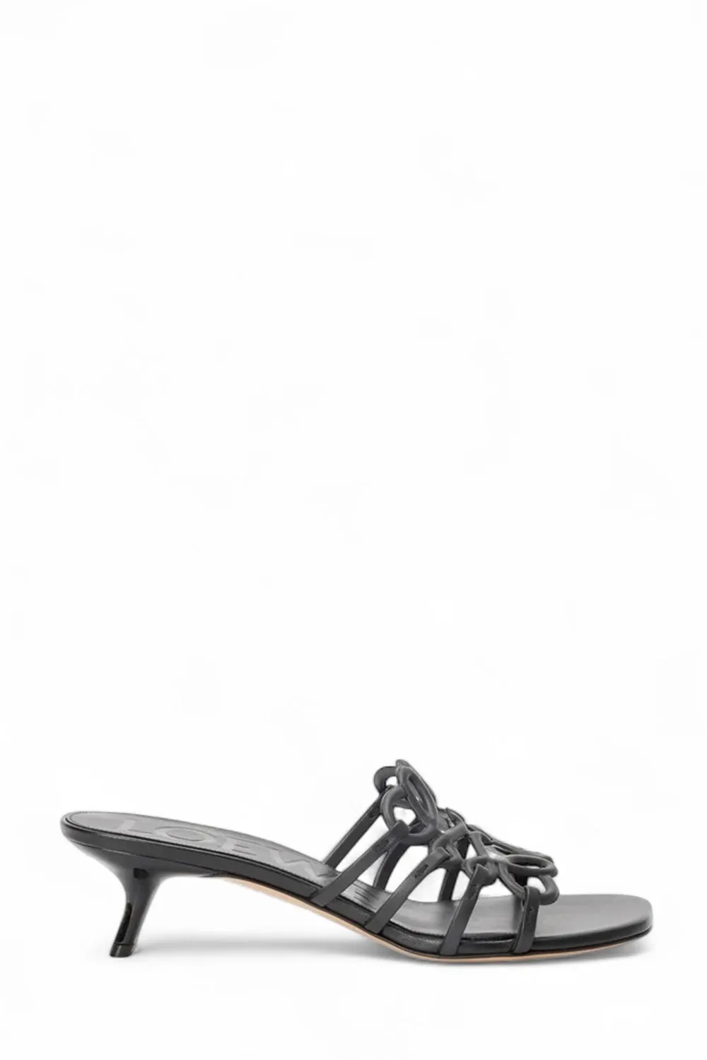 Petal Anagram Slide In Soft Calfskin