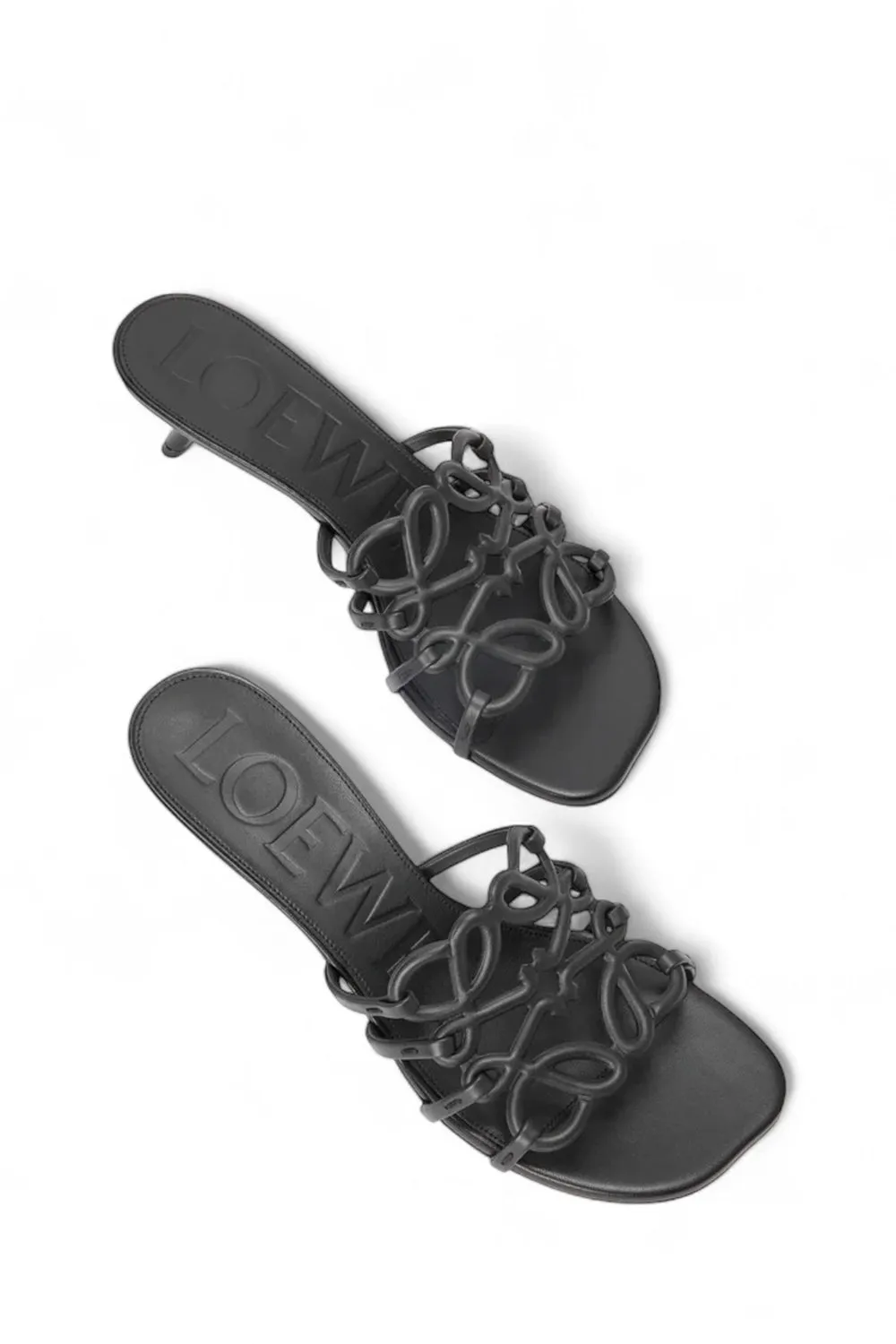 Petal Anagram Slide In Soft Calfskin
