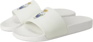 POLO RALPH LAUREN, Men's, Polo Bear Slide, Heritage Bear - Deckwash White, 13, Medium