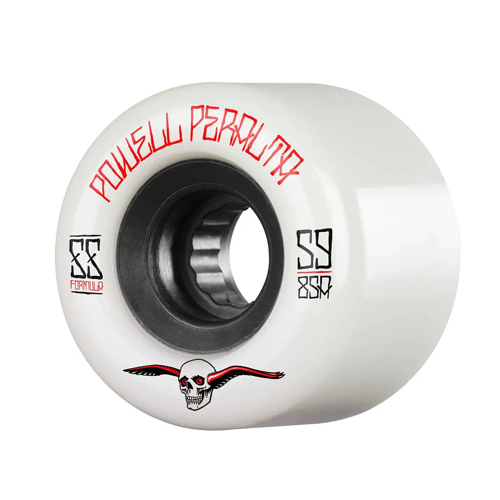 POWELL PERALTA | SSF G SLIDES SKATEBOARD WHEELS. WHITE / 59MM X 85A
