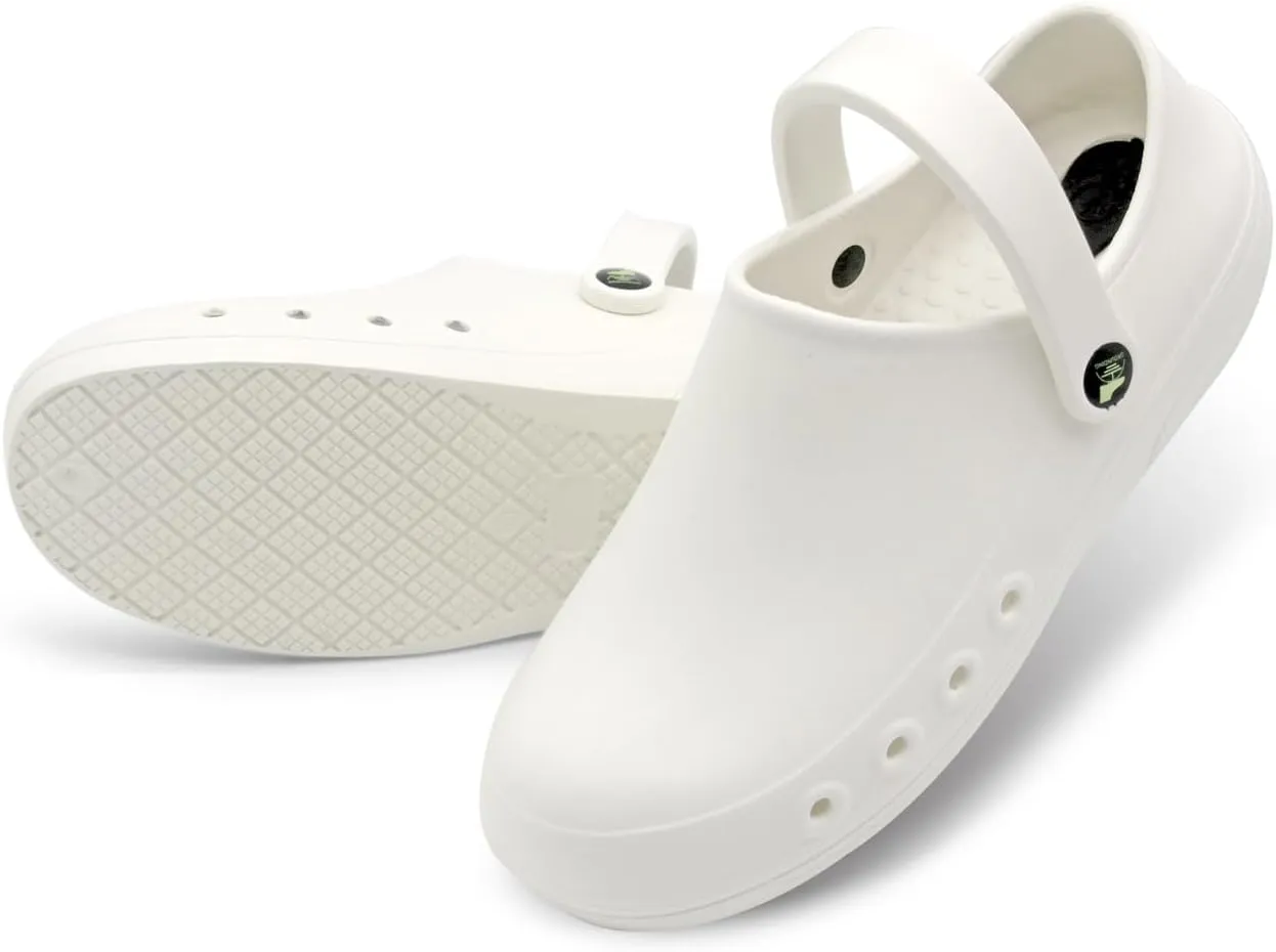 Professional Nurses Shoes for Women Men Slip Resistant Waterproof Work Shoes for Doctor Chef Food Service Nursing Slip-On