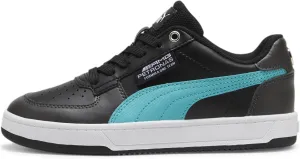 PUMA Mercedes AMG Petronas Shoes MAPF1 Caven 2.0 Sneaker, 7 US Unisex Big Kid, Black-Sheen Green