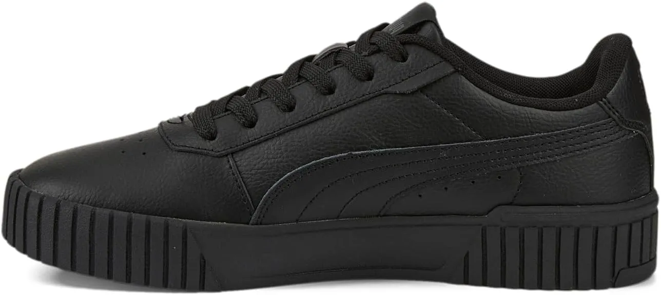 PUMA Women's Carina 2.0 Lace Up Sneaker Black 7 Medium US