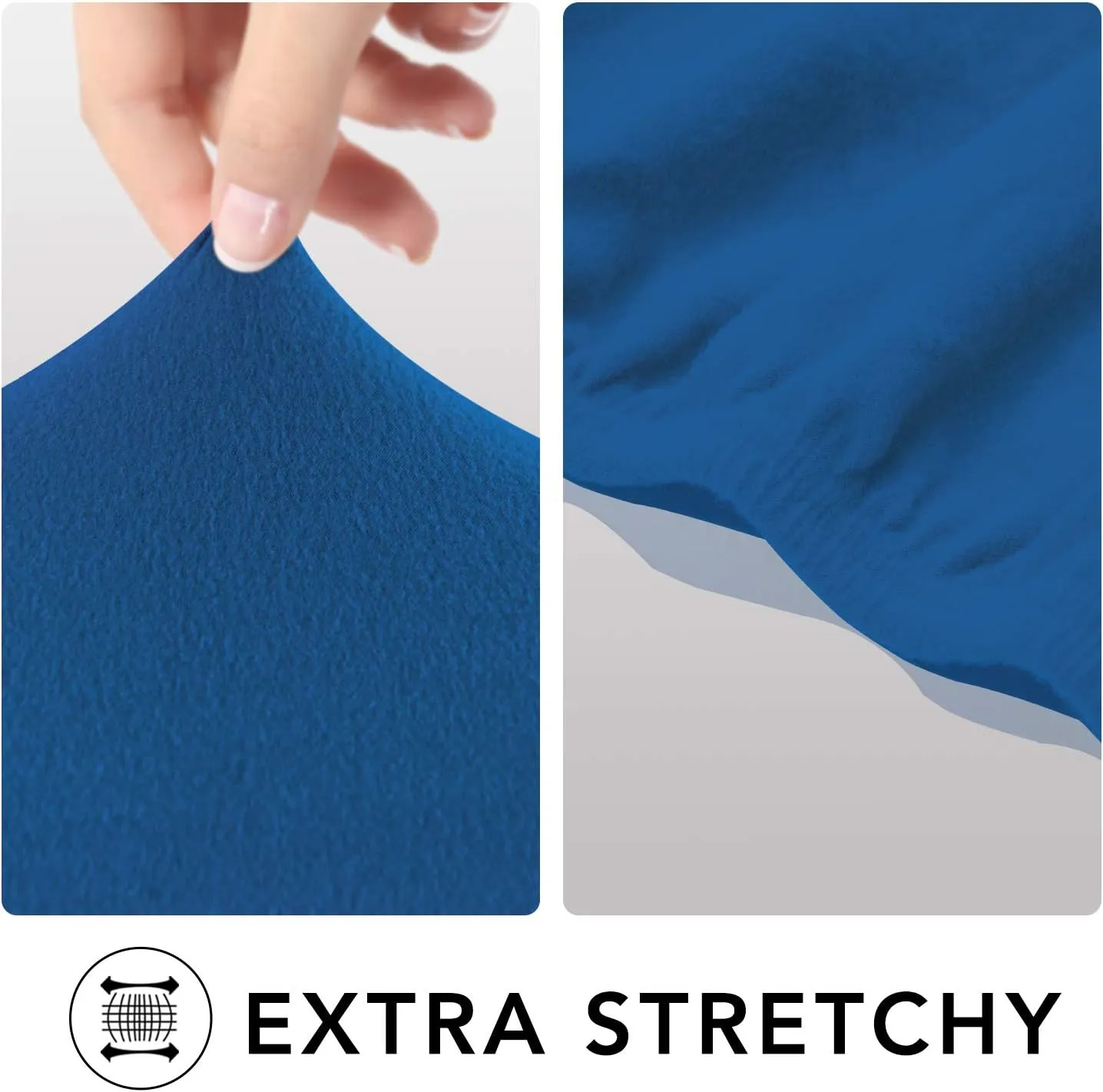 PureFit Super Stretch Sofa Slipcover – Spandex Non Slip Soft Couch Sofa Cover, Washable Furniture Protector with Non Skid Foam and Elastic Bottom for Kids, Pets （Sofa, Classic Blue）