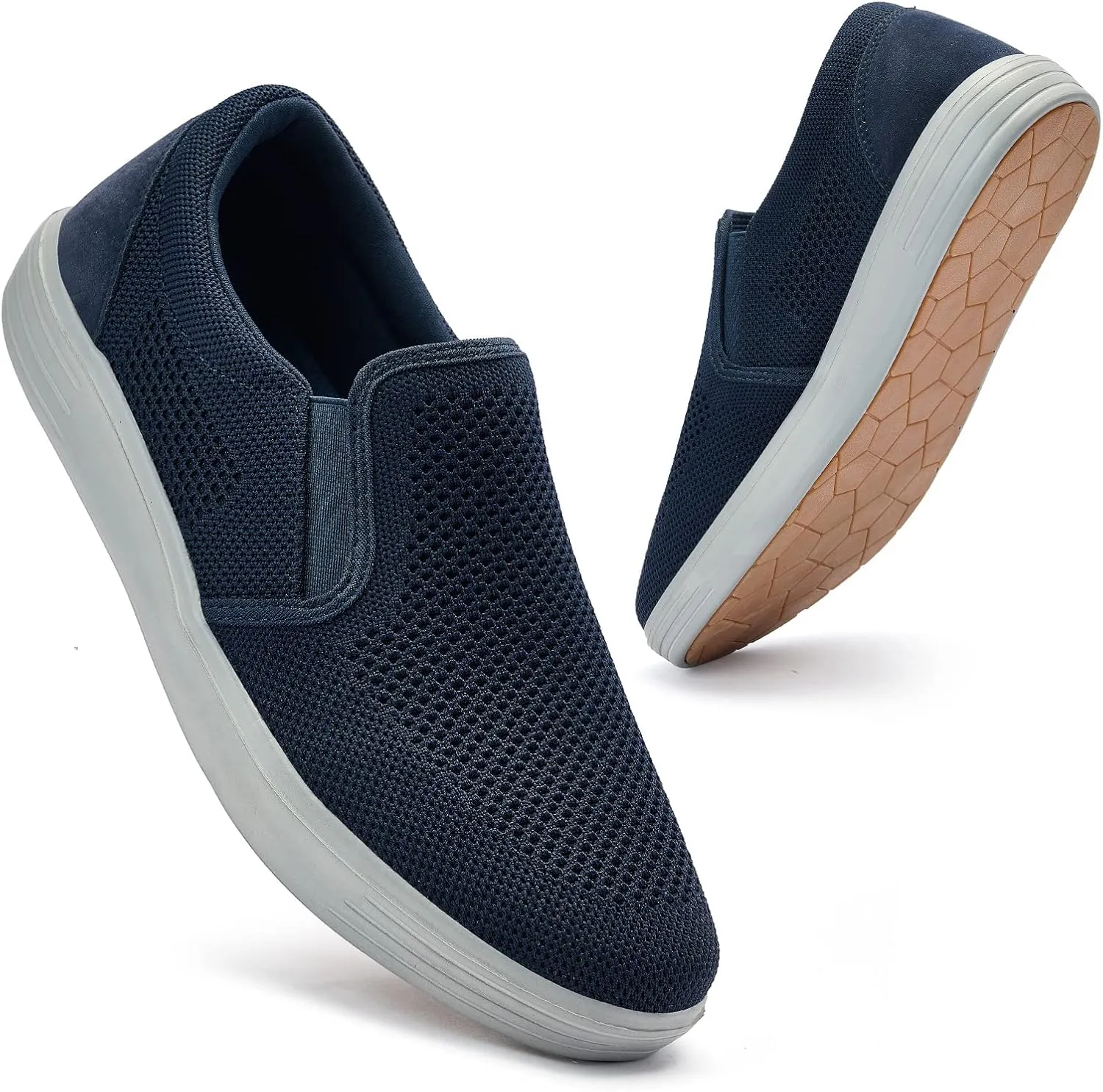 Puxowe Men's Casual Slip On Walking Shoes Mesh Comfortable Loafer