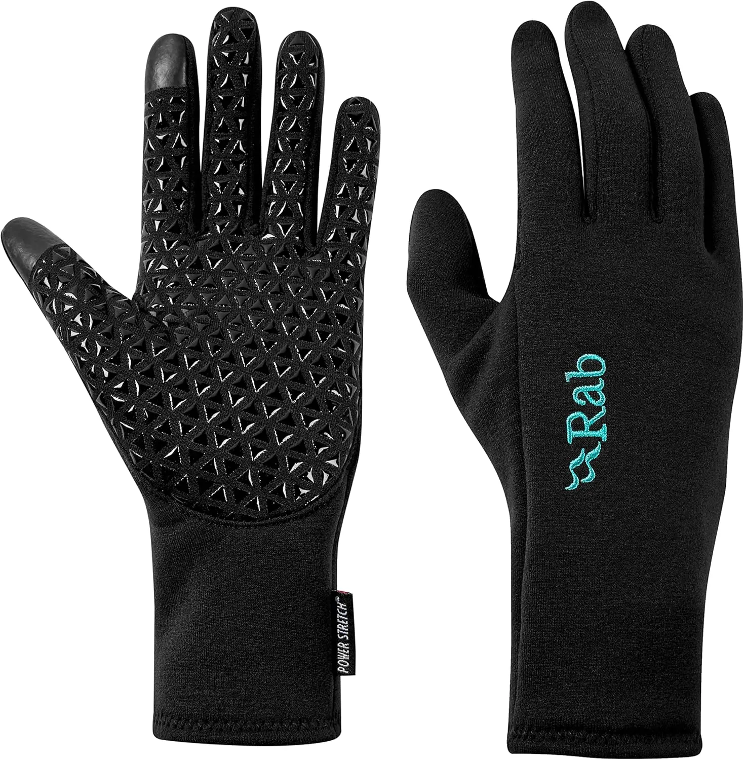 Rab Women's Power Stretch Contact Grip Touchscreen Gloves for Hiking and Skiing