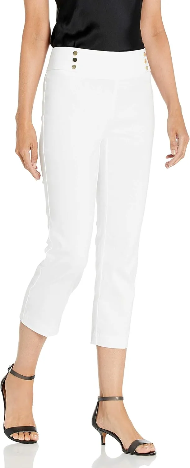 Rafaella Women's Pull-On Supreme Stretch Comfort Fit Capri Pant