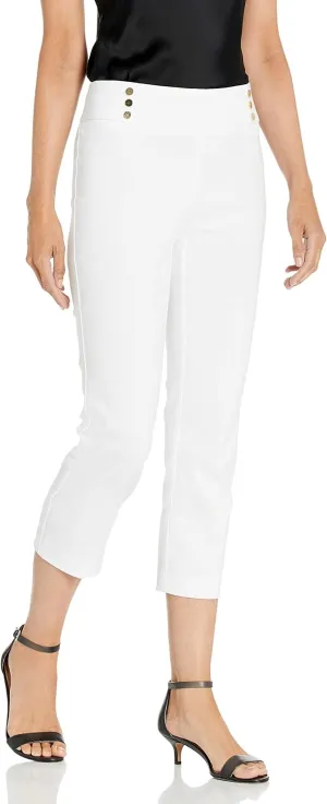 Rafaella Women's Pull-On Supreme Stretch Comfort Fit Capri Pant