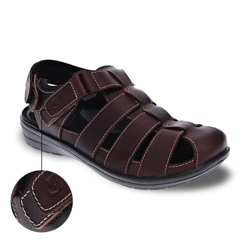 Revere Amsterdam Fisherman Sandal (Men's) - Whiskey
