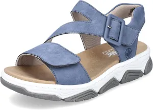 Rieker Women's Lyra Sandals Light Blue Nubuck 10.5 Medium