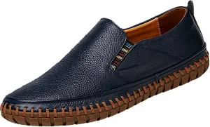 rismart Men's Slip on Shoes Loafers Casual Flat Walking Driving Sneakers