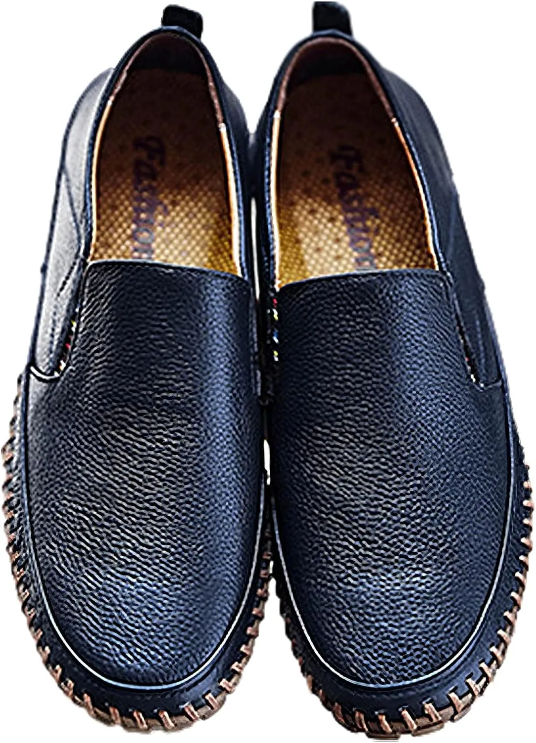 rismart Men's Slip on Shoes Loafers Casual Flat Walking Driving Sneakers