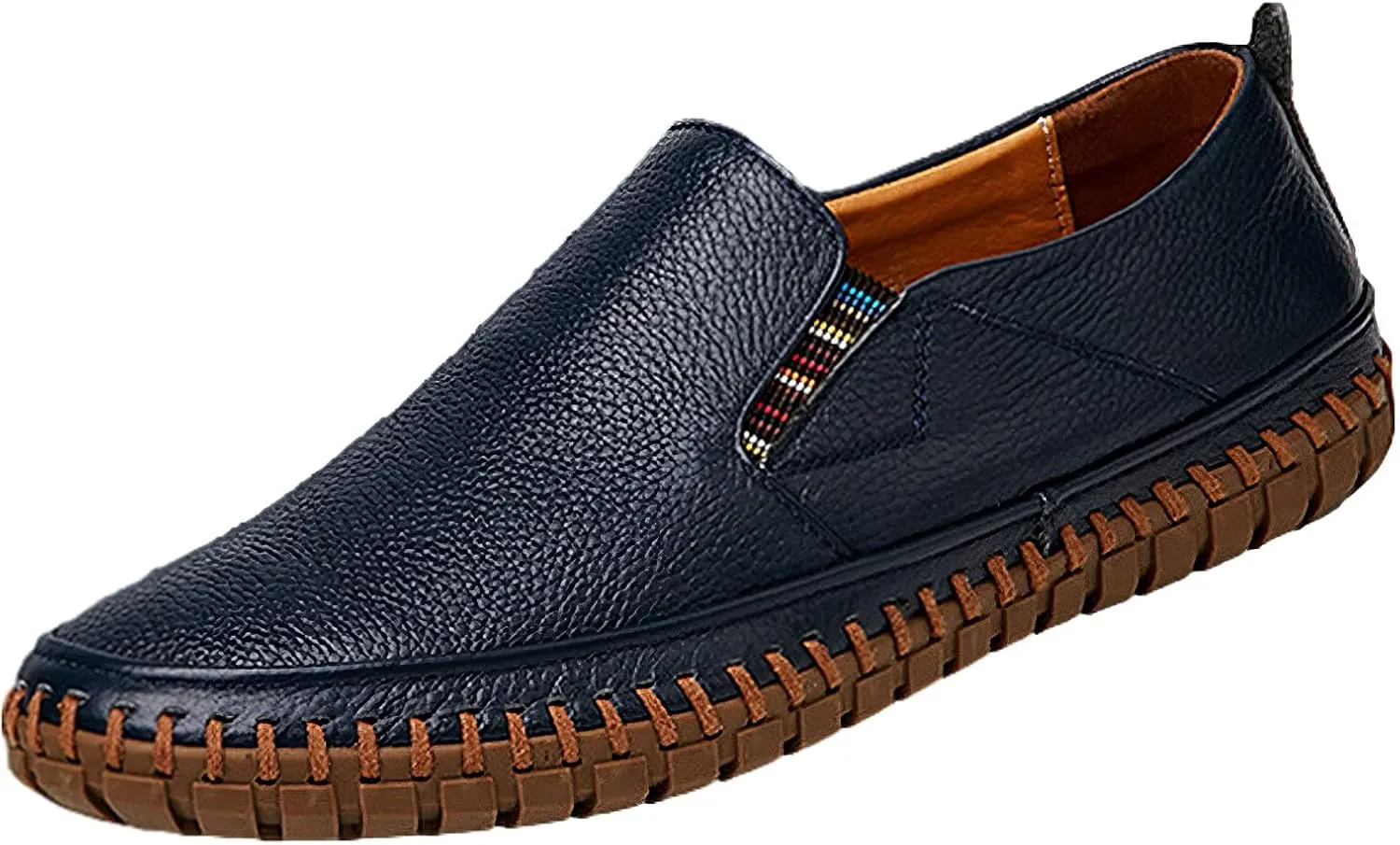 rismart Men's Slip on Shoes Loafers Casual Flat Walking Driving Sneakers