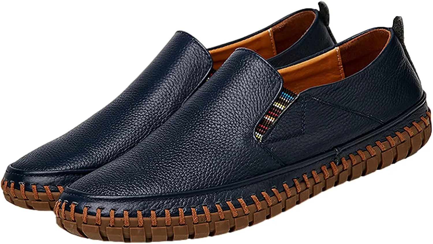 rismart Men's Slip on Shoes Loafers Casual Flat Walking Driving Sneakers