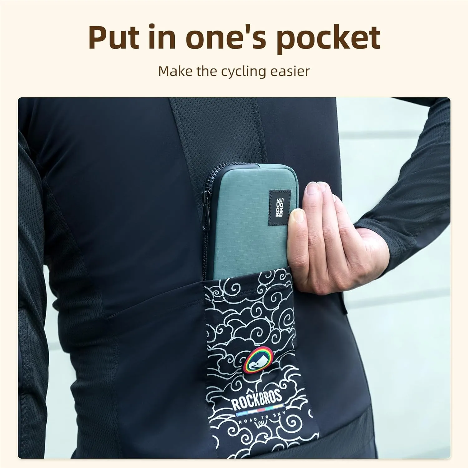 ROCKBROS Cycle Wallet Bike Phone Bag Small Card Wallet Keys Tool Case Convenient Storage Men Women Wallet