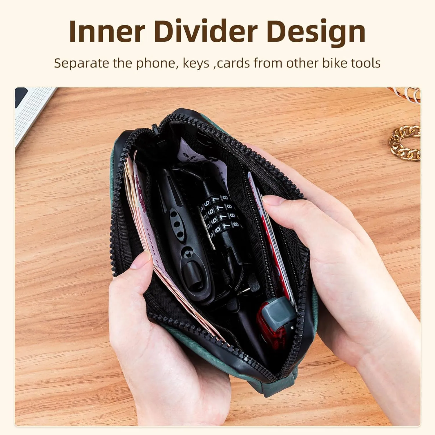 ROCKBROS Cycle Wallet Bike Phone Bag Small Card Wallet Keys Tool Case Convenient Storage Men Women Wallet