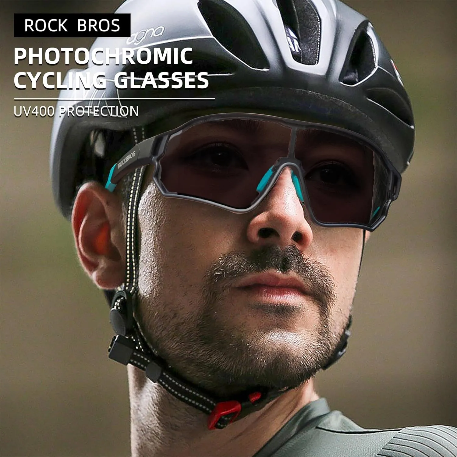 ROCKBROS Photochromic Sunglasses for Men Cycling Sunglasses Sports Bike Glasses