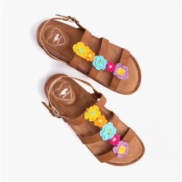 Rocket Dog ABUZZ Womens Adjustable Sandals Cognac