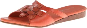 Rose Petals Women's Fiji Dress Sandal,Coral Soft Maia Leather,7 M US