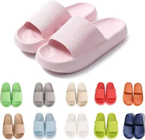 rosyclo Cloud Slippers for Women and Men Massage Thick Sole Non-Slip Shower Slippers Bathroom Super Soft Comfy House Cloud Slide Slippers for Indoor and Outdoor