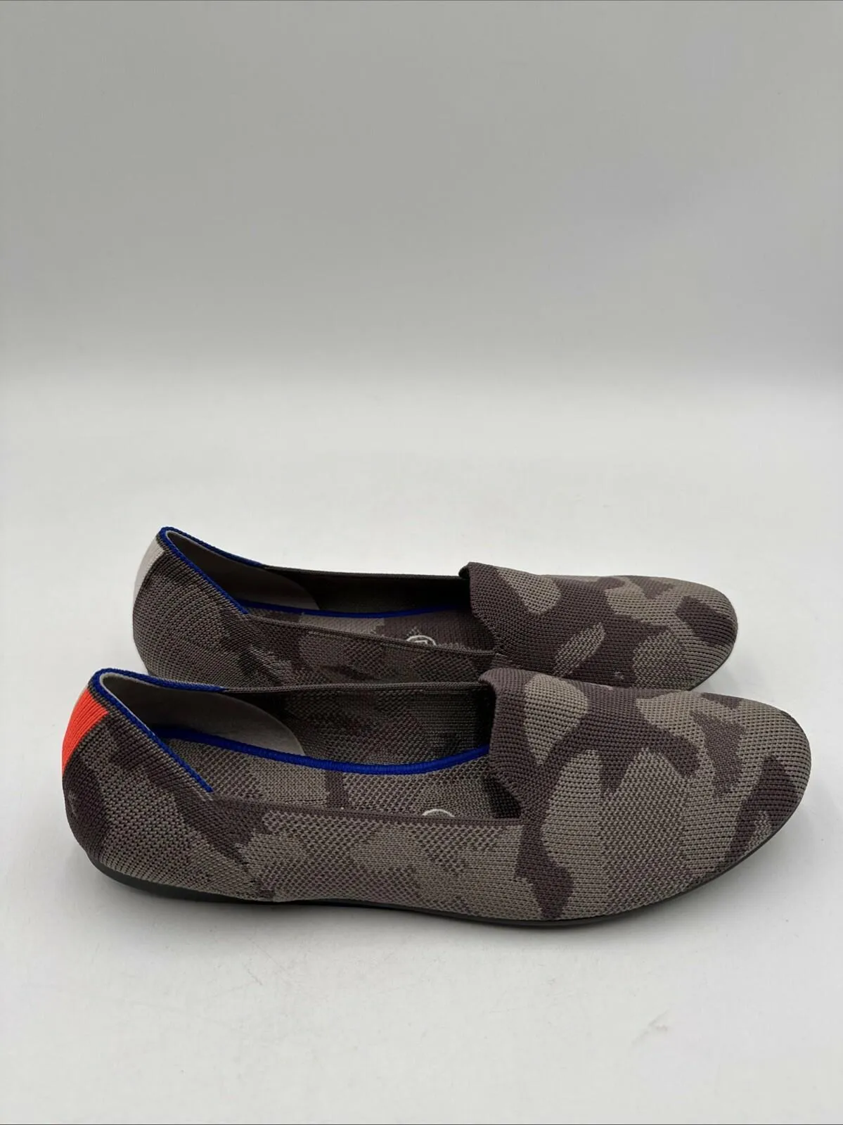 ROTHY’S The Loafer Camo Green Knit Round Toe  Flats Women’s Size 7 - Very Good